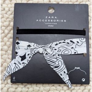ZARA 2 Piece Set Choker Bandana Style Necklace